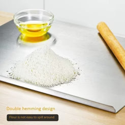 Stainless-Steel Cutting Board With Free Knives